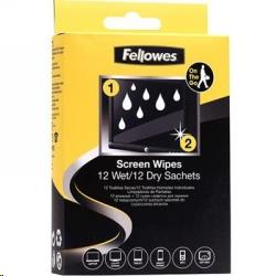 Fellowes Wet/Dry Screen Cleaning Wipes