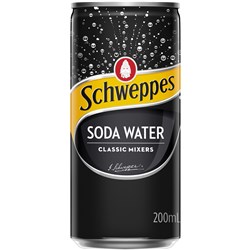 Schweppes Soda Water 200ml Bottle Pack of 24