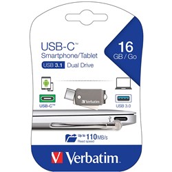 Verbatim On The Go USB-C Drive 3.1 16GB