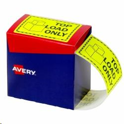 Avery 75x99.6mm Top Load Only Fluoro Yellow Labels
