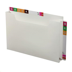 Avery White Twin Tab Pocket  40mm Expansion 