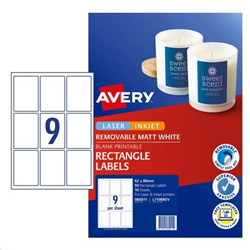 Avery 62 x 89 Rectangle Label 9PP
