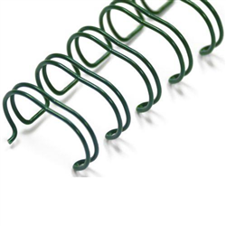 Wire Binding Elements Green 9.5Mm 3:1 Ring 34 Loops Bx100