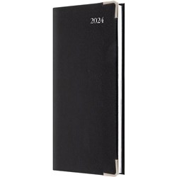 Debden Management Diary B6/7 Week To View Bonded Leather Black