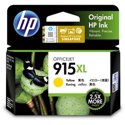 HP #915XL Yellow Ink Cartridges