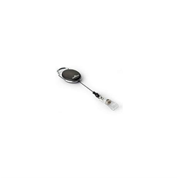 DURABLE NAME BADGE REEL STYLE 80CM BLACK PACK 1