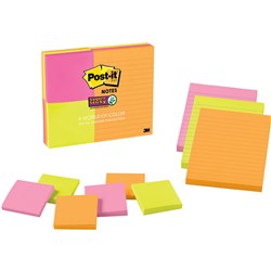 Post-It 4633-9SSAU Super Sticky Notes Multi Sizes Rio De Janeiro Pack of 6