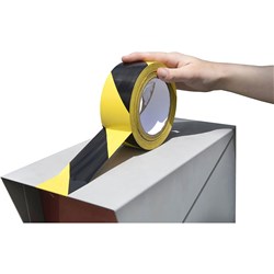 Cumberland Warning Tape 48mm x 45m Black & Yellow 