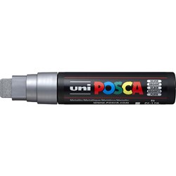 Uni Posca Paint Marker PC-17K  Extra Broad 15mm Tip Silver