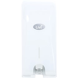 Livi Toilet Roll Dispenser Double White 