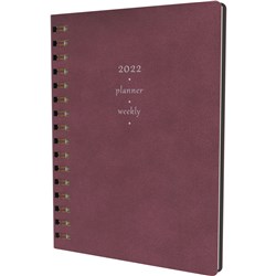 Collins Dante Diary A5 Week To View Burgundy
