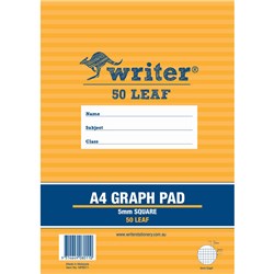 Writer Graph Pad A4 5mm 50 Sheets