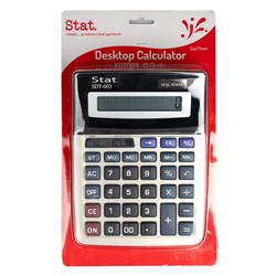 STAT 12 DIGIT SDT003 LARGE DUAL PWR CALC