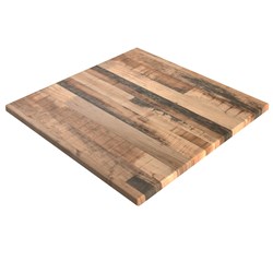 SM France Square Table Top Indoor Outdoor Use 800W x  800mmD Rustic