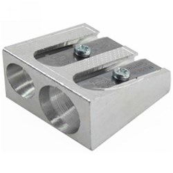 Stat Double Hole Metal Pencil Sharpener Box of 20