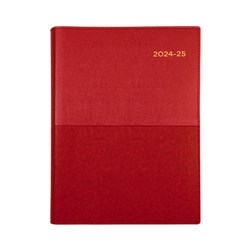 Collins Vanessa Financial Year Diary A4 Day to Page Red