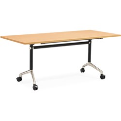 Rapidline Typhoon Flip Top Table 1800W x 750D x 750mmH Beech Top Black Frame