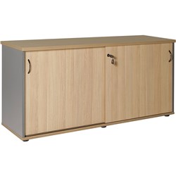 Rapidline Credenza Sliding Doors 1200W x 450D x 730mmH  Oak And Ironstone