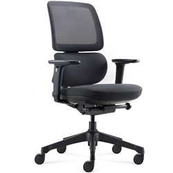 Rapidline Orca Executive Chair Mesh Back With Arms Black 