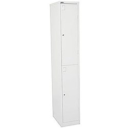 Rapidline Go Locker 2 Door 305W x 455D x 1830mmH White