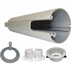 Rapidline Power Pole Kit Floor To Ceiling 2.8m High + 5m  Lead And Starter Socket Silver