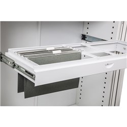 Rapidline Go Steel Tambour  Accessory Roll Out File Frame 1020W x 360D x 95mmH White