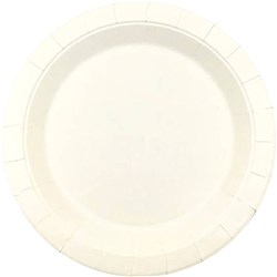 Earth Eco Round Paper Plate White 180mm  Pack of 50