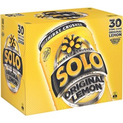 Solo Original Lemon 375ml Can Pack Of 30 