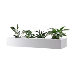Rapidline Go Steel Planter Box  1530W x 473D x 230mmH White