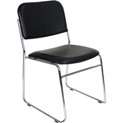 Rapidline Evo Visitor Chair Black PU 