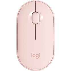 Logitech M350 Pebble Slim Wireless Mouse Rose 