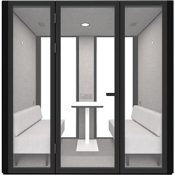 Rapidline B.Quiet Acoustic Meeting Pod 2-4 Person Black