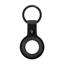 Moki Leather Keyring for 'MokiTag' Black 