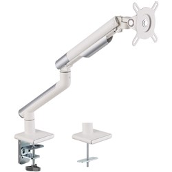 Ergovida Premium Slim Spring Assistant Aluminium Single Monitor Arm White