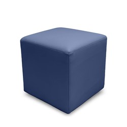 K2 Marbella Cook Senior Square Ottoman Blue PU Leather 