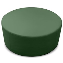 K2 Marbella Mawson Senior Round Ottoman 1000mm Diameter Green PU Leather