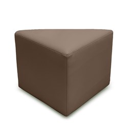 K2 Marbella Tasman Senior Triangle Ottoman Dark Brown PU Leather