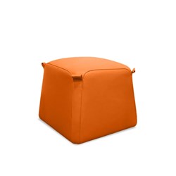 K2 Marbella Bulka Bag Square Ottoman Orange Genuine Leather