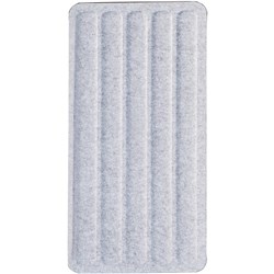 Sylex Seachange Screen Straight 560W x 9D x 1400mmH Charcoal And Light Grey