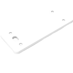 Rapidline SHUSH30+ Screen L Shaped Screw Plate White 