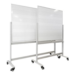 Visionchart Mobile Magnetic Music Whiteboard 1200 x 1200mm