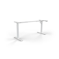 OLG QuickStand Height  Adjustable Desk Frame Only 1500Wx800Dx695-1175mmH White