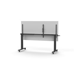 Rapidline Boost Height Adjust Flip Top Table 1800W x 900D x 725-1070mmH White/Black