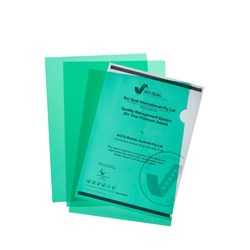Marbig Ultra Letter File A4 Polypropylene Ultra Green  Pack Of 10