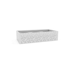 OLG Agile Metal Planter Box 900W x 450D x 220mmH White 