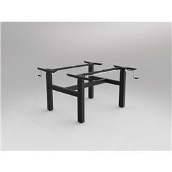 OLG Agile Winder Adjust Double Sided Desk Frame Only Suits Tops 1200W x 750-900mmD Black