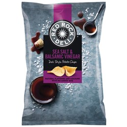 Red Rock Deli Potato Chips Sea Salt And Balsamic Vinegar  165g