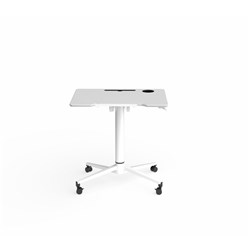 OLG Sprint Podium Sit Stand Mobile Flip Table 800W x 600D x 730-1080mmH White