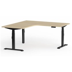 OLG Klass Electric 90Deg Workstation RHR 1800/1800W x 750D x 620-1270mmH Oak/Black