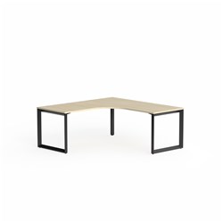 OLG Anvil 90Deg Workstation Right Hand Return 1800/1800W x 750D x 730mmH Maple/Black